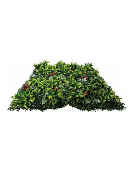 Panel de hierbas y hojas para decorar escaparates con paneles de césped y flores artificiales