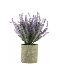 Lavanda con macetero para decorar con plantas y árboles artificiales en escaparates