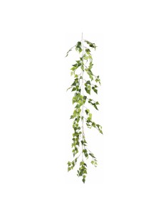 Guirnalda de hojas de abedul para decorar con plantas artificiales en escaparates