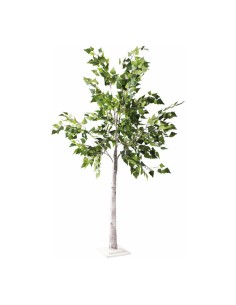 Árbol abedul para decorar con plantas y árboles artificiales en escaparates