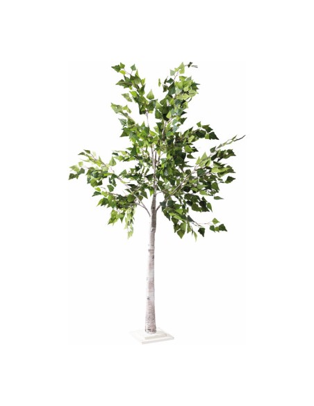 Árbol abedul para decorar con plantas y árboles artificiales en escaparates