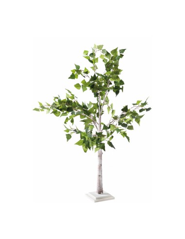 Árbol abedul para decorar con plantas y árboles artificiales en escaparates