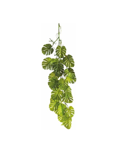 Planta monstera colgante para decorar con plantas y árboles artificiales en escaparates