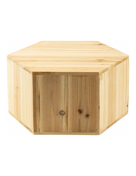 Expositor hexagonal para el interior o escaparates de espacios de tiendas o comercios