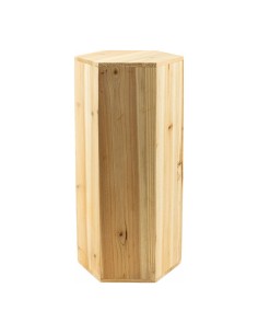 Expositor hexagonal para el interior o escaparates de espacios de tiendas o comercios