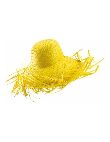 Sombrero de paja para escaparates en verano de tiendas o comercios
