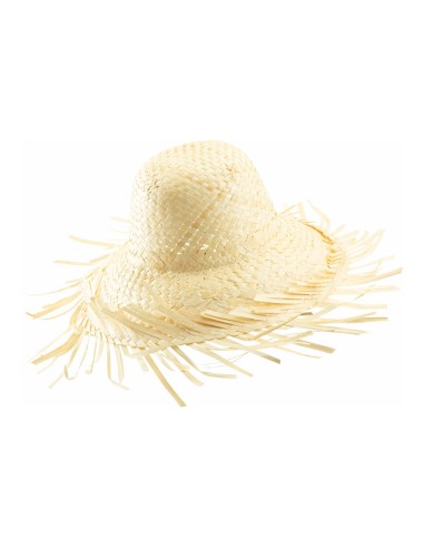 Sombrero de paja para escaparates en verano de tiendas o comercios