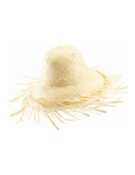 Sombrero de paja para escaparates en verano de tiendas o comercios