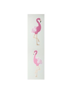 Flamenco perfilado para la decorar espacios y escaparates de verano con mamíferos y aves
