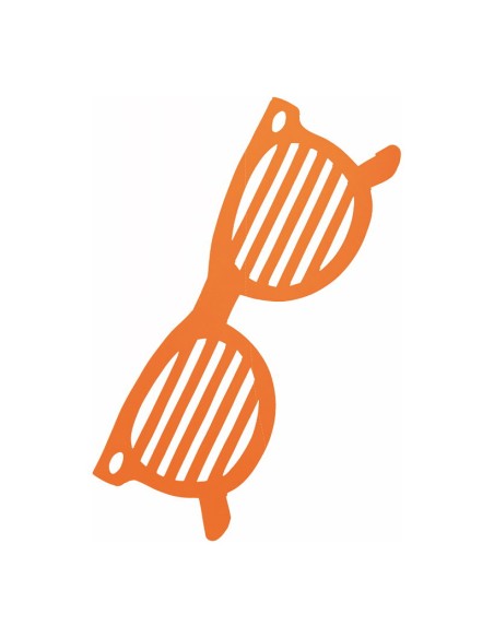 Gafas de sol ralladas para escaparates en verano de tiendas o comercios
