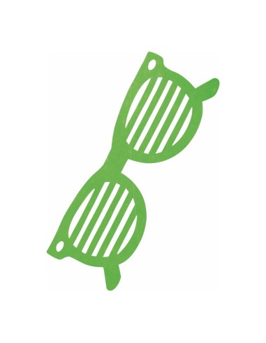 Gafas de sol ralladas para escaparates en verano de tiendas o comercios
