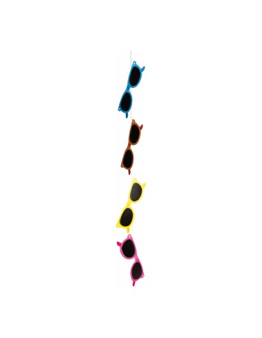 Guirnalda de gafas de sol para escaparates en verano de tiendas o comercios