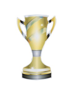 Copa de ganador para decoración futbolística y deportes en escaparates