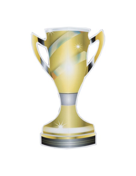 Copa de ganador para decoración futbolística y deportes en escaparates