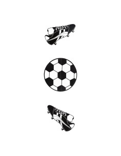 Guirnalda fútbol 3 piezas para decoración futbolística y deportes en escaparates
