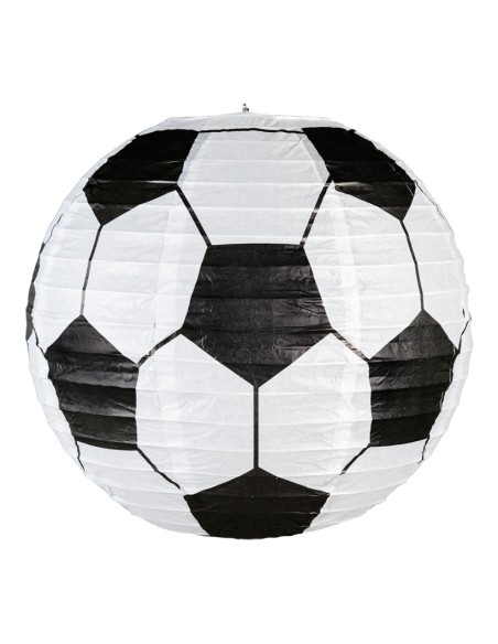 Farolillo pelota de fútbol para decoración futbolística y deportes en escaparates