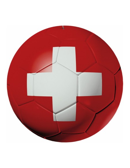 Pelota de fútbol Suiza para decoración futbolística y deportes en escaparates