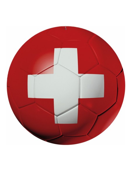 Pelota de fútbol Suiza para decoración futbolística y deportes en escaparates