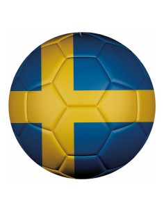 Pelota de fútbol de Suecia para decoración futbolística y deportes en escaparates