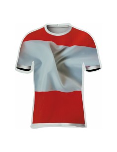 Camiseta de fútbol de Aústria para decoración futbolística y deportes en escaparates