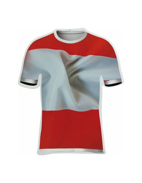 Camiseta de fútbol de Aústria para decoración futbolística y deportes en escaparates