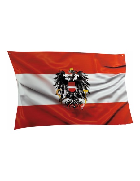 Bandera Aústria para decoración futbolística y deportes en escaparates
