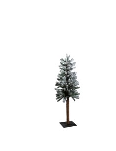 Árbol de navidad nevado para la decoración de navidad con bolas y accesorios