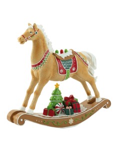 Caballito mecedora para la decoración navideña de centros comerciales calles tiendas