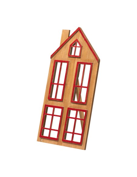 Casa de madera para la decoración navideña de centros comerciales calles tiendas