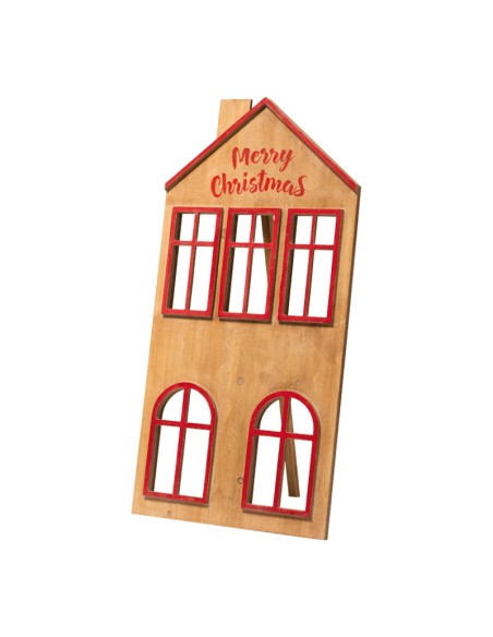 Casa de madera para la decoración navideña de centros comerciales calles tiendas