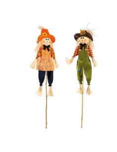 Espantapájaros para la decoración otoñal de escaparates y espacios