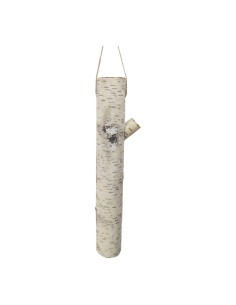 Tronco de abedul colgante para la decoración otoñal de escaparates y espacios