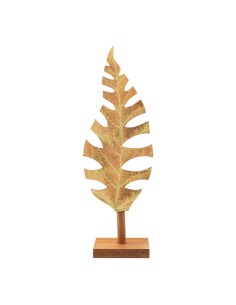 Figura de hoja para escaparates de otoño en tiendas y centros comerciales