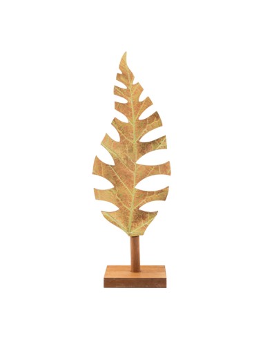 Figura de hoja para escaparates de otoño en tiendas y centros comerciales
