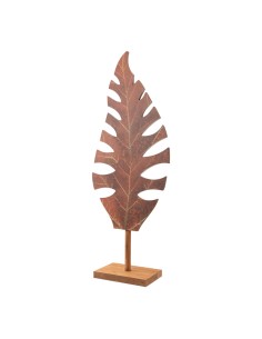Figura de hoja para escaparates de otoño en tiendas y centros comerciales
