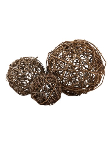 Bola de sauce para la decoración otoñal de escaparates y espacios