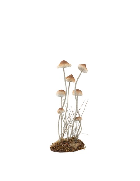 Champiñón para escaparates de otoño en tiendas y centros comerciales