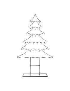 Abeto para la decoración de navidad con bolas y accesorios