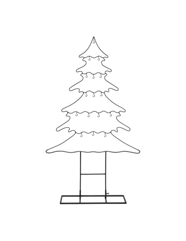 Abeto para la decoración de navidad con bolas y accesorios