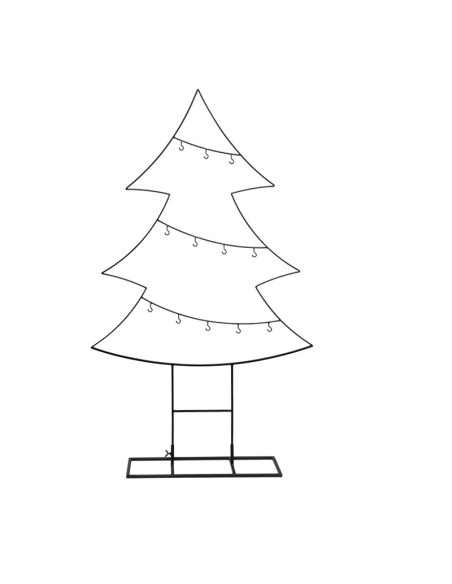 Abeto para la decoración de navidad con bolas y accesorios
