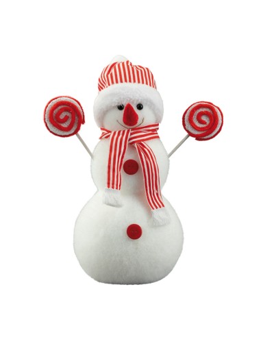 Muñeco de nieve para decoración de escaparates en invierno