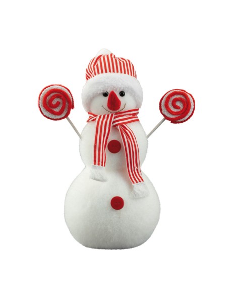 Muñeco de nieve para decoración de escaparates en invierno