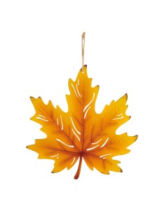 Hoja de arce para escaparates de otoño en tiendas y centros comerciales