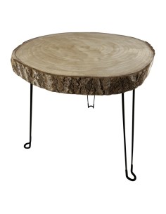 Mesa baja para la decoración otoñal de escaparates y espacios
