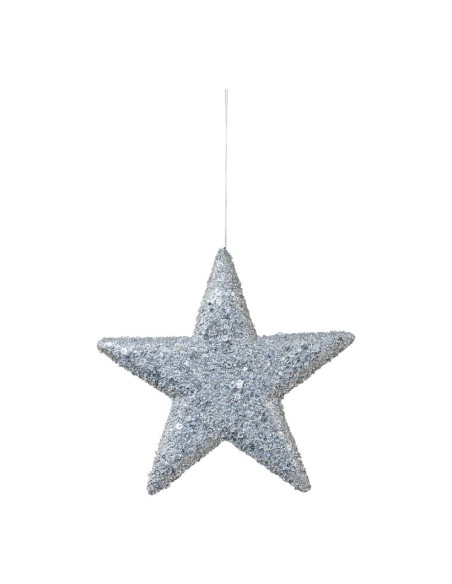 Estrella con lentejuelas para la decoración de centros comerciales calles y tiendas