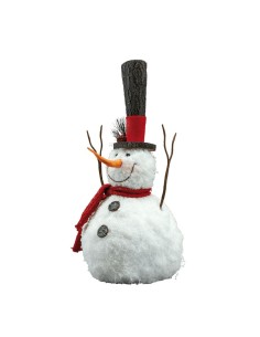 Muñeco de nieve para decoración de escaparates en invierno