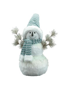 Muñeco de nieve para decoración de escaparates en invierno