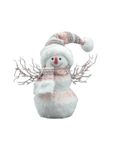 Muñeco de nieve para decoración de escaparates en invierno