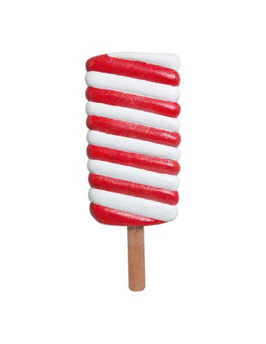 Imitación de helado twister con palo sabor fresa nata para heladerías cafeterías y la decoración de escaparates de tiendas