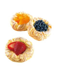 Imitación de hojaldres con frutas para heladerías cafeterías y la decoración de escaparates de tiendas 2